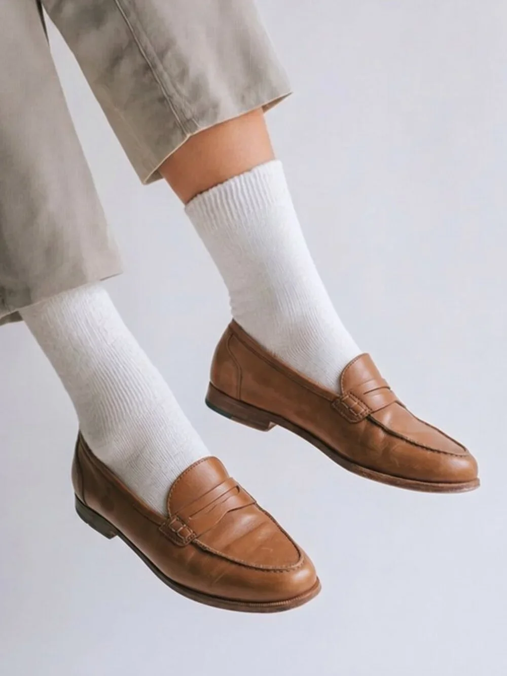 J. Crew Academia Leather Loafers Womens 7.5 School College Work Business Casual